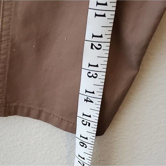 Nine West Brown tie leg high rise capri pants plus size 14 - Picture 3 of 6